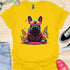 Retro Frenchie with Sunglasses - V3 - Retro Three T-Shirt